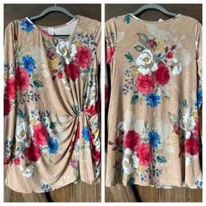 Boutique Asymmetrical Knot Front Top